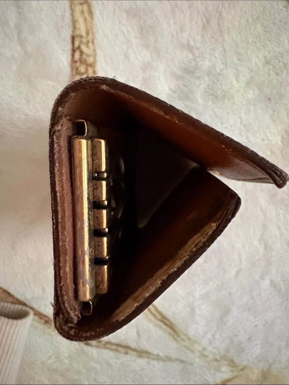 Louis Vuitton Monogram Key Holder Wallet in Brown and Gold